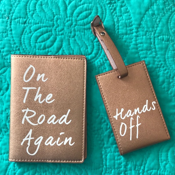 matching passport cover and luggage tag